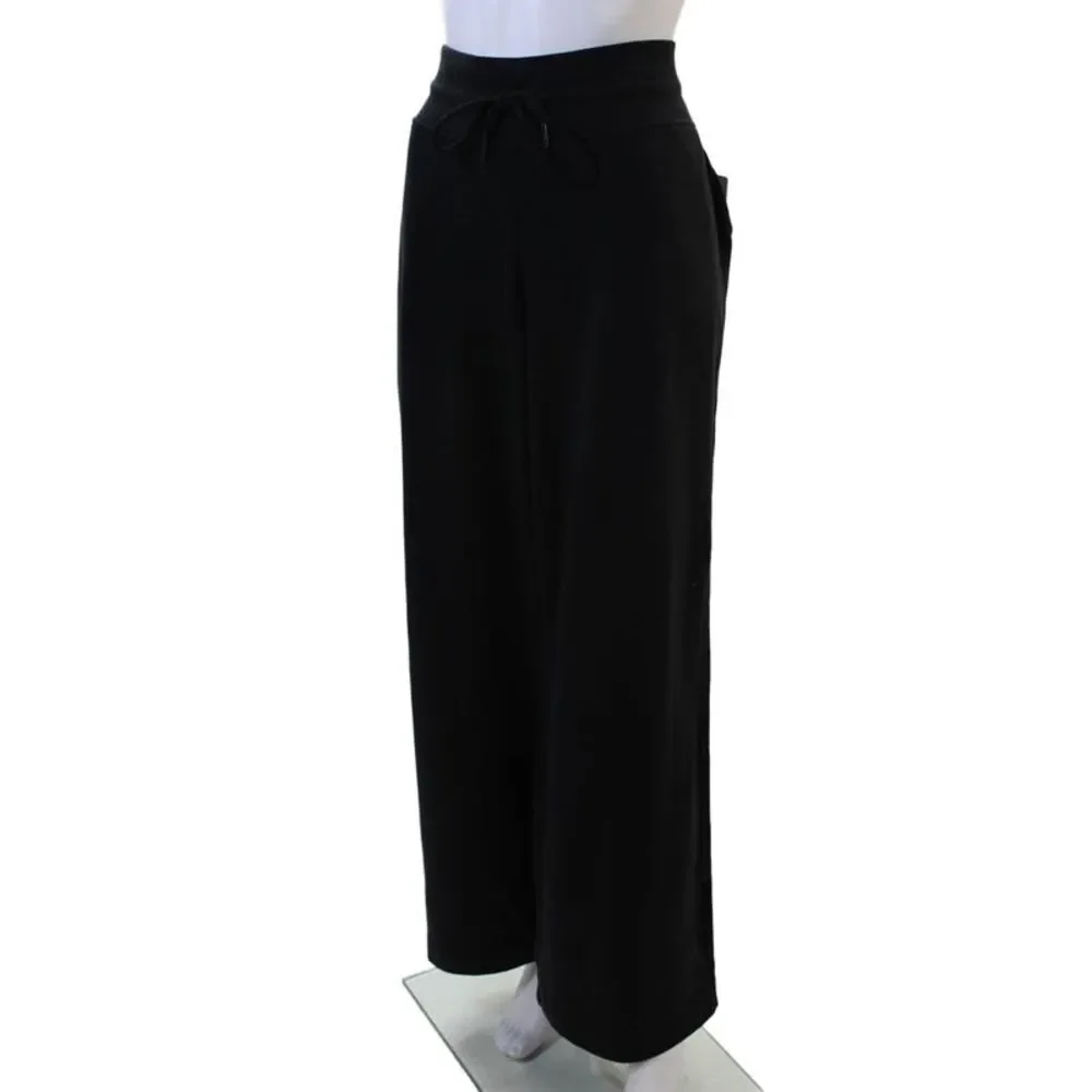 Athleta Womens Black Sweatpants Drawstring Tencel Blend Size XL